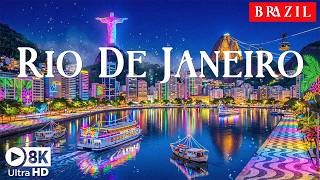 Rio de Janeiro 8K 🇧🇷 Tropical Icon City – Christ the Redeemer, Sugarloaf Mountain &amp; Copacabana Beach