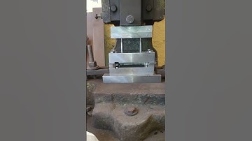 tools and dies machine two holes punching tools engineering work #machinary #bigindustry