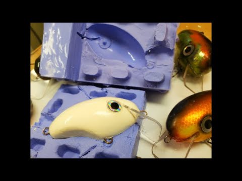 Making a Silicon Mold for my Best Bass Lure #fishinglures #makinglures  #crankbaits 