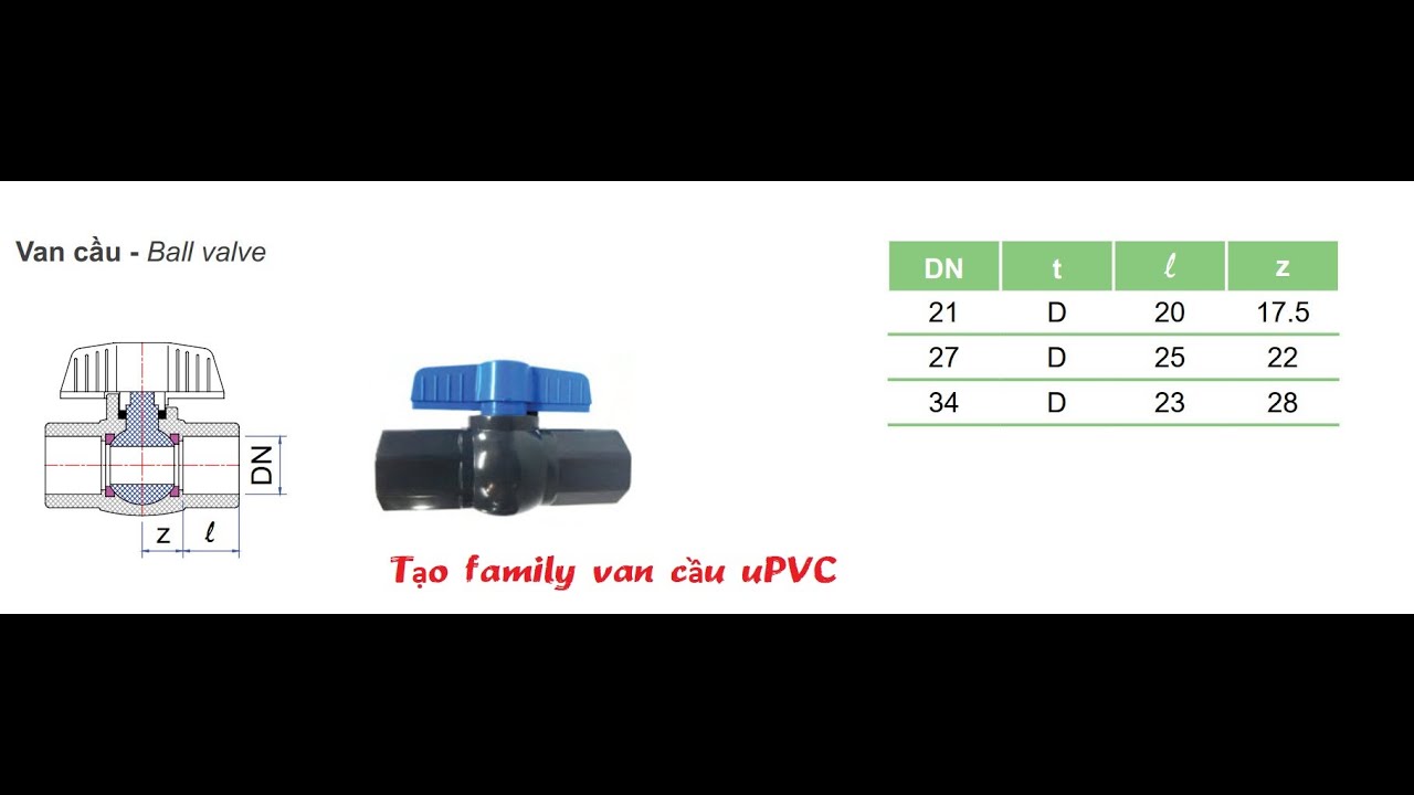 24. Hướng dẫn tạo family van uPVC trong Revit - Revit Mep - R20 - YouTube