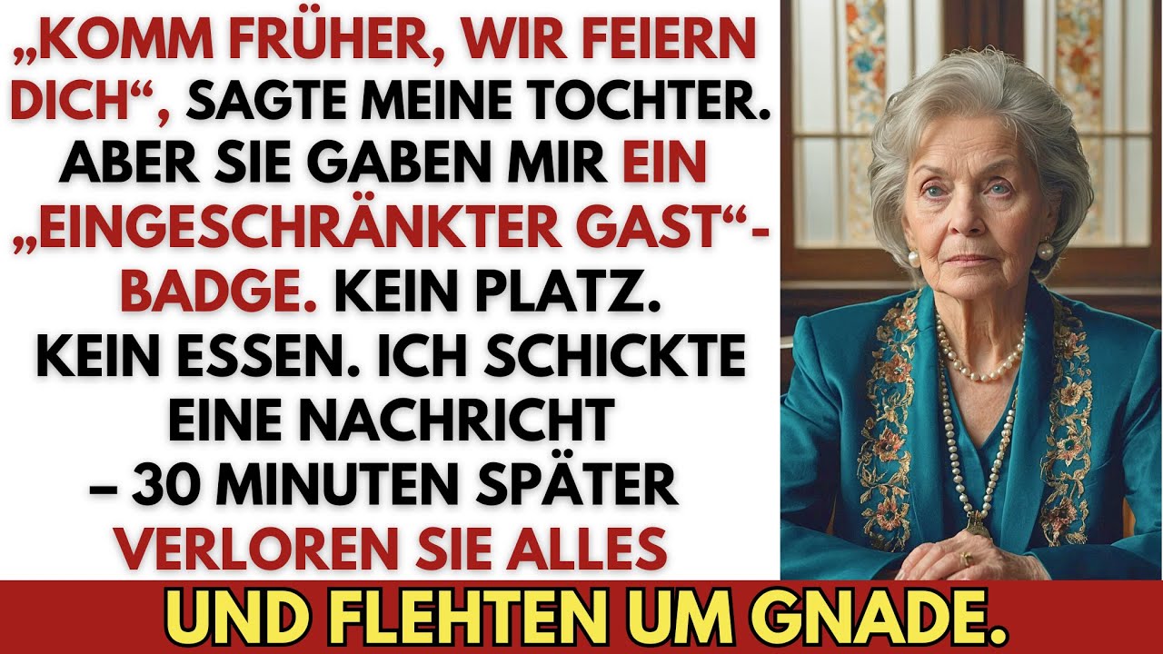 Meine Tochter sagte: ‚Komm früher, wir feiern dich‘ – aber als ich ankam…