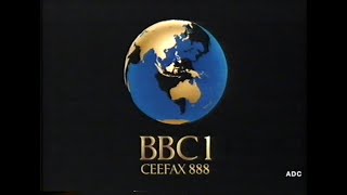 BBC1 end of news, trailer & link announcer Martin King 1st January 1988 2 of 2