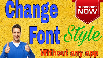 How to change Android Mobile font style without any App in Urdu+Hindi