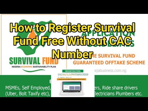 How to register federal government SurvivalFund without CAC Number