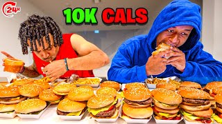 10,000 CALORIE CHALLENGE vs MY STRONGEST FRIEND!