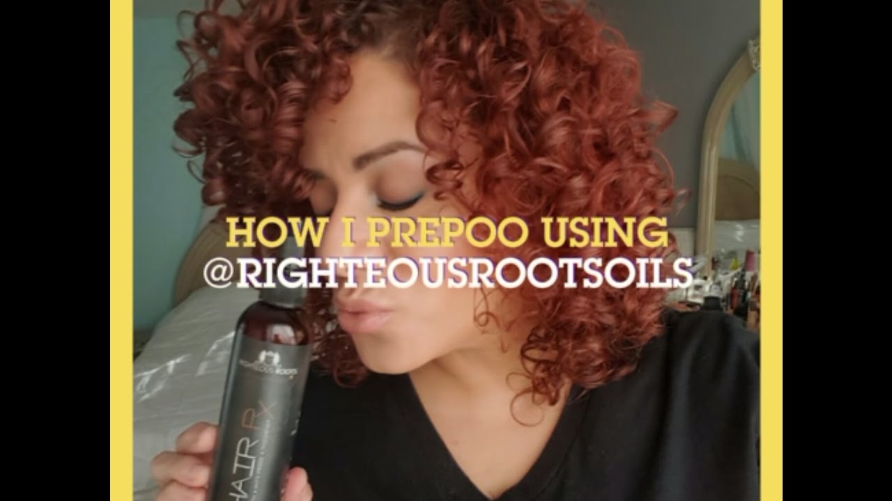How I Prepoo my Curly Hair Using Righteous Roots Oil and Thermal Hot