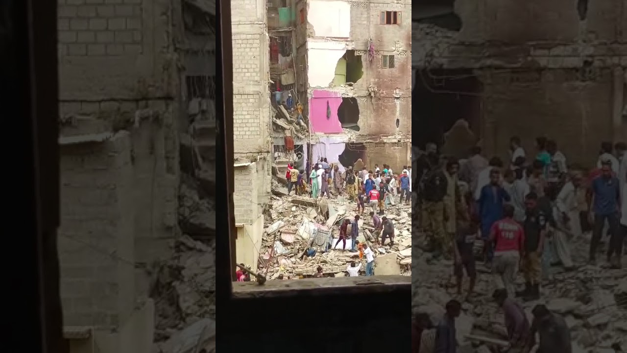 "Karachi Lee Market Mein Imarat Gir Gayi ‼️ Old Town Mein 1 Hafte Mein Teesri Imarat Ka Haadsa