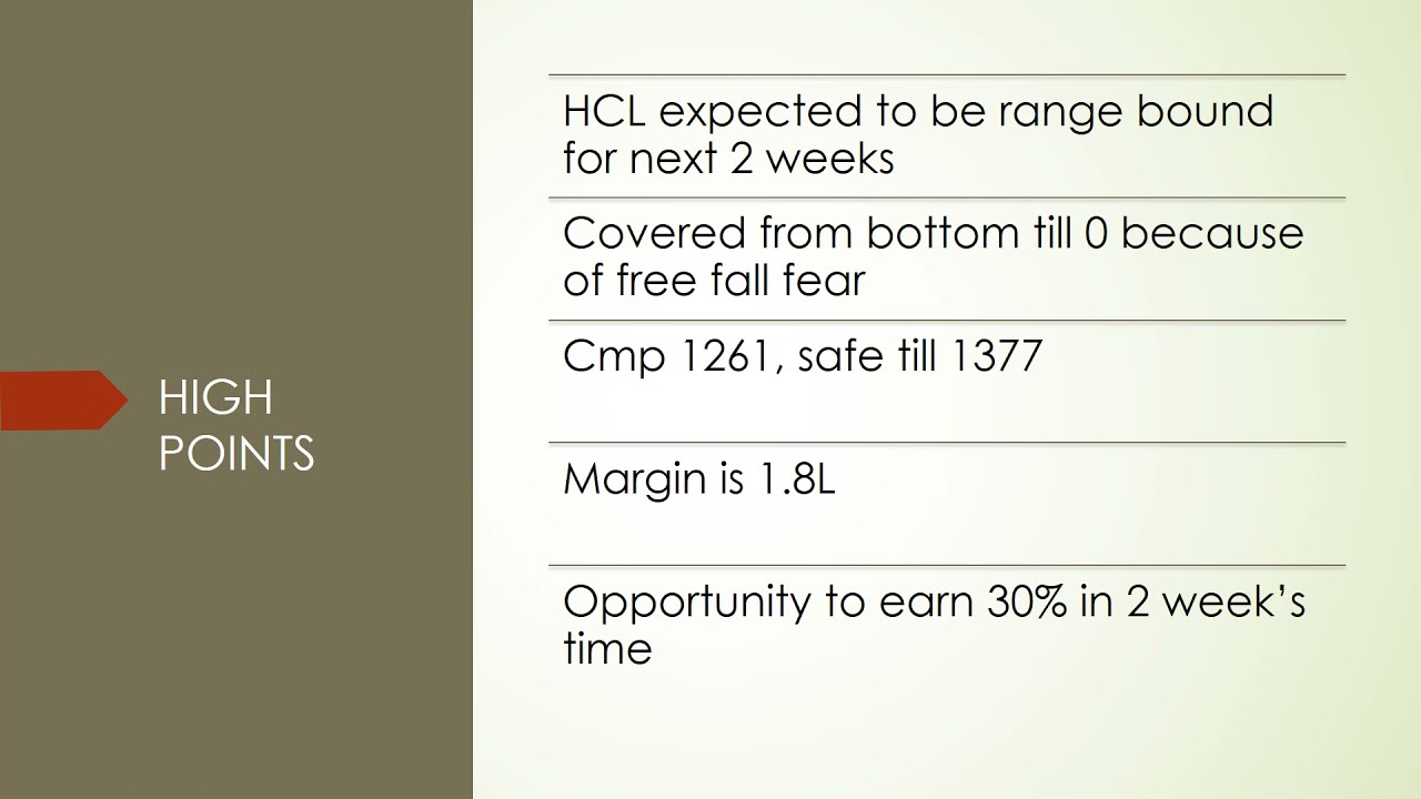 HCL Technologies/ Sure-shot profit/ safest strategy