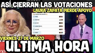 VOTING CLOSES THIS FRIDAY, MARCH 27th. Laura Zapata eliminated from Celebrity House 2026