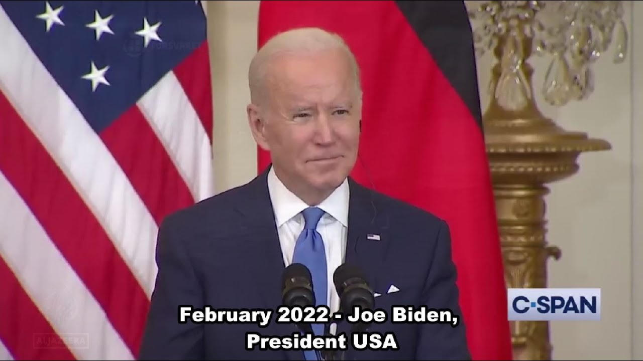 Joe Biden and Victoria Nuland on Nordstream February 2022