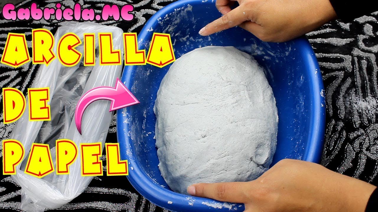 masa de arcilla de papel hecho con material reciclado. GABRIELA.MC