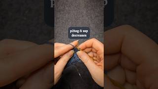p2tog & ssp - how to knit the purl decreases correctly #knittingtutorial
