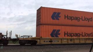 eastbound UP intermodal stack train on the UP Herington Sub  04/13/2015  # 4
