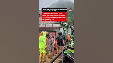 15 are dead and dozens missing after a landslide on one of Indonesia