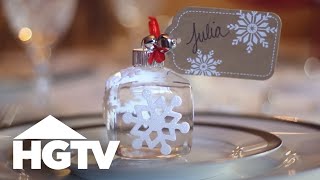 DIY Snow Globe Place Cards | HGTV
