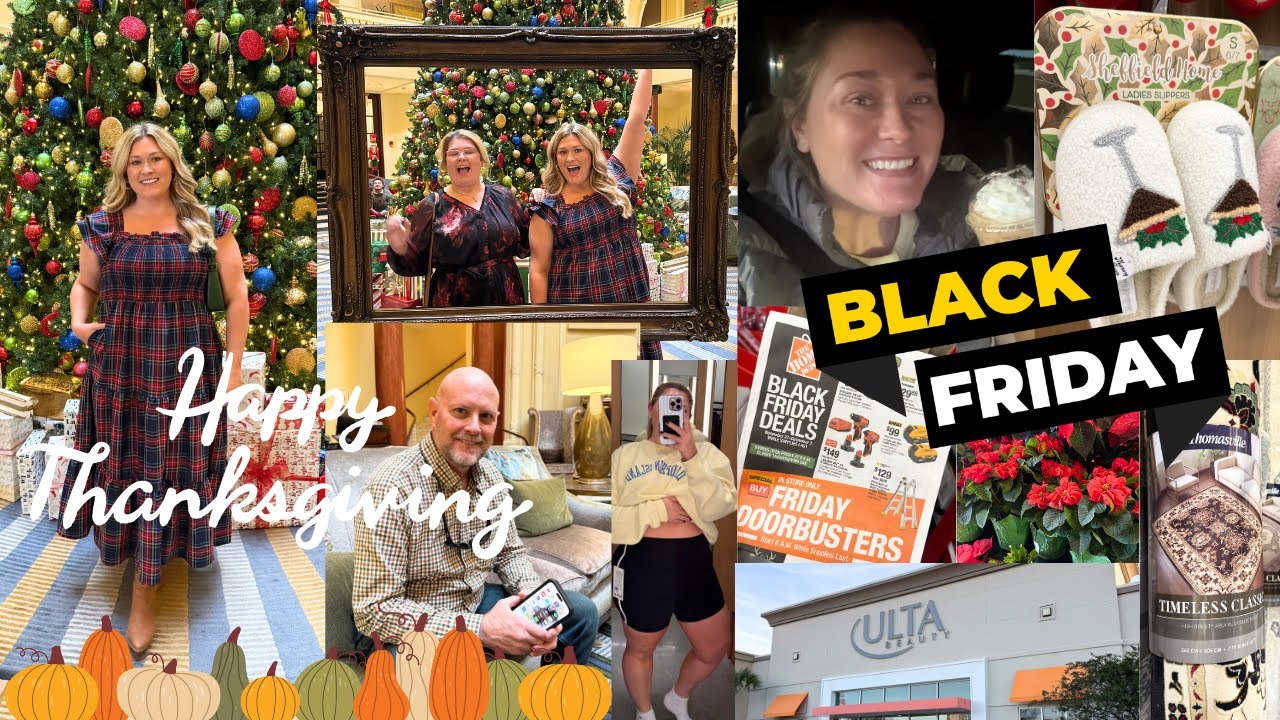 ДЕНЬ БЛАГОДАРЕНИЯ + ШОПИНГ В ЧЕРНУЮ ПЯТНИЦУ (видеоблог 311)