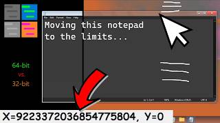 How far can you move a Window in Windows?