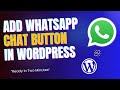 How To Add Whatsapp Chat Button in Wordpress Website | With Plugin And Without Plugin Method