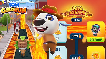 Talking Tom Gold Run NEW UPDATE!! New Character Explorer Hank in Lava Escape New Game Mode 2025 🌋🤠