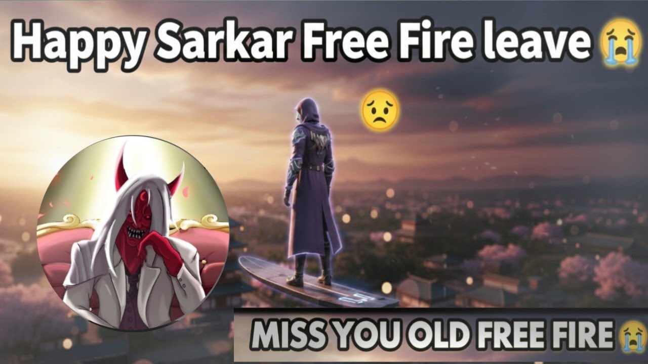 Happy Sarkar Free Fire Chhod rahe hai 😱🥺😭|| Happy sarkar free fire leave 😭