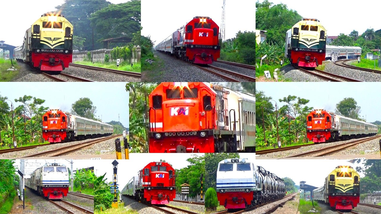 LIVE TOP KOMPILASI KERETA API LOKOMOTIF VINTAGE,WnB,RnB FUL NGEBUT | KERETA API NUSANTARA