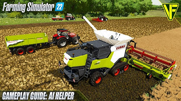 Using the AI HELPER in FARMING SIMULATOR 22