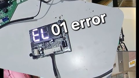 EL 01 or E1 ERROR MIDEA INVERTER- HOW TO DIAGNOSE? 