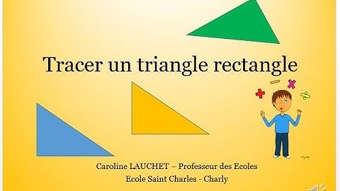 Tracer un triangle rectangle