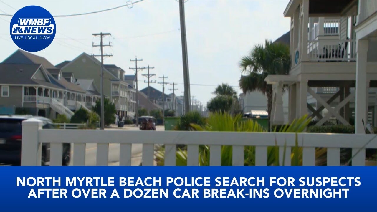 North Myrtle Beach police search for suspects in car break-ins - YouTube