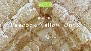 Luxury Bookmatching Natural Peacock Yellow Onyx Marble Slabs- FOR U STONE #onyx #marble #slab