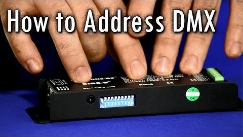 How to Address DMX LED Controller - Dip Switch Binary Code