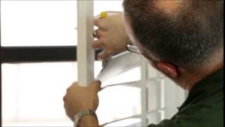 This video illustrates how to replace a broken louver pin in a plantation shutter.