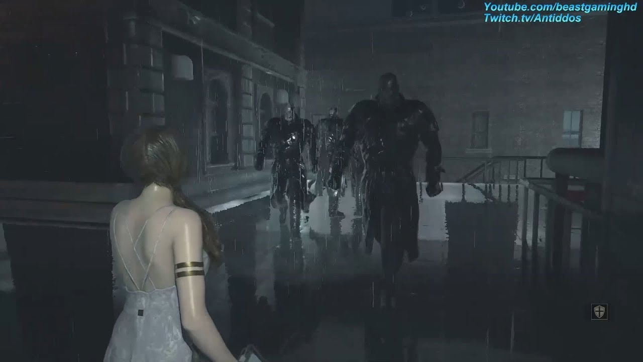 Resident Evil 2 Remake - Katherine Warren Meets 4 Mr.X's (livestream clip)