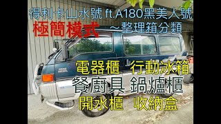 【整理箱分類】得利卡山水號極簡模式之 電器櫃 收納盒 行動冰箱 餐廚具 鍋爐櫃 開水櫃 ft  A180黑美人號