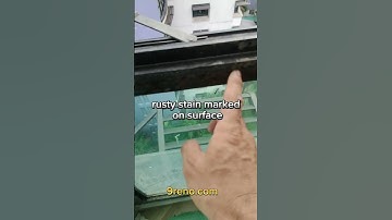 Repair windows frame before spray painting aluminium windows internally with Matt back finish