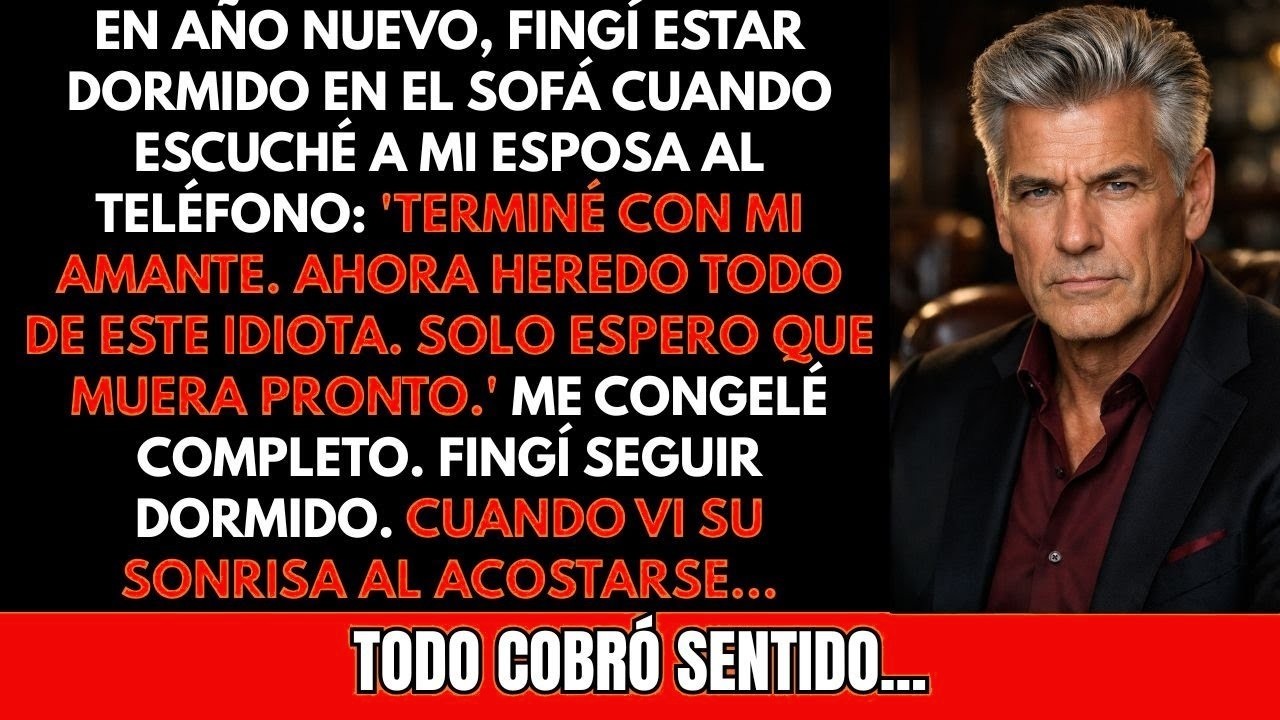 En Año Nuevo, escuché a mi esposa decir   Terminé con mi amante  Ahora heredo todo de este idiota