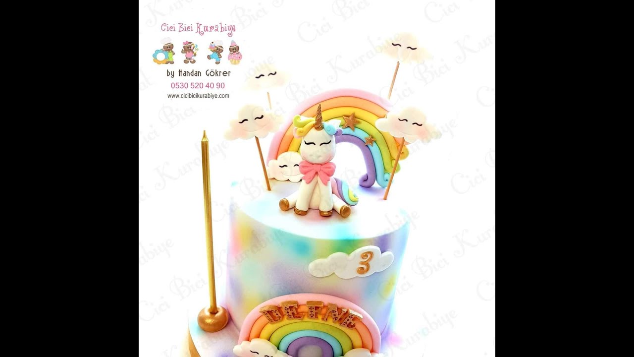 Unicorn Cake Tutorial /Unicorn Pasta Yapımı YouTube