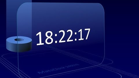 MatsClock 240078 - Free PowerPoint Digital Clock PPT