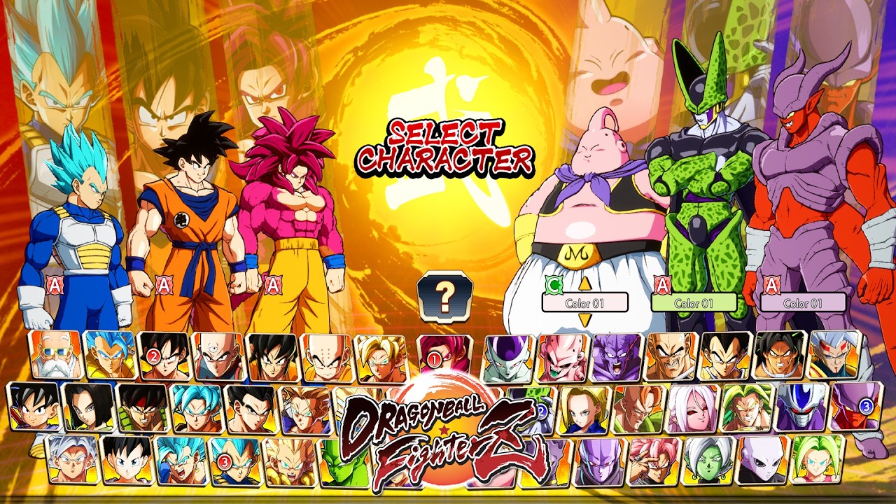 だいずページ Dragon Ball FighterZ - All Character Select Screen Animations