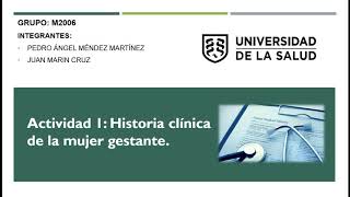 Historia clínica de la mujer gestante