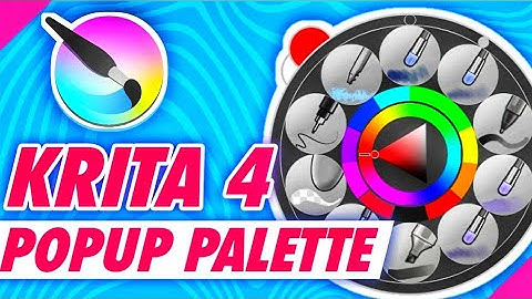 Krita Tutorial 4.3+ : How to use Pop-up Palette in Krita | Beginner Friendly Tutorial
