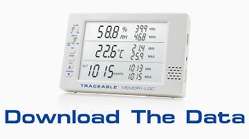Memory-Loc Datalogging Traceable Barometer - Download Data Instructional Video