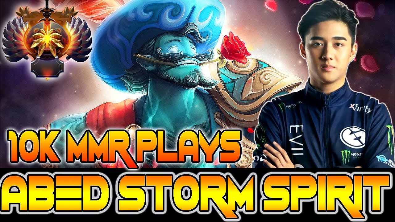 Abed Storm Spirit Crazy Fast Hand Destroy Enemies Arcane Rune Epic Play 7.25 Dota 2 Gameplay