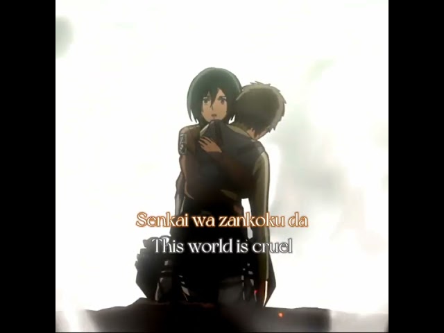 THIS SONG MAKES ME CRY❤️|| (song: Akuma) no ko || Eren x Mikasa #attackontitan #capcut #erenxmikasa class=