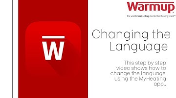MyHeating App: Changing the Language