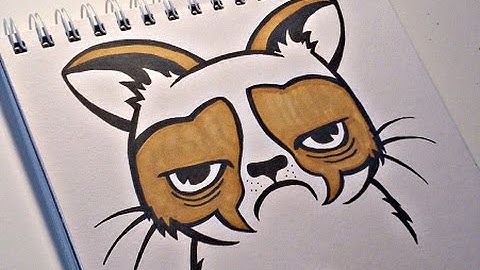 How To Draw GRUMPY CAT