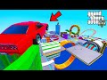FRANKLIN TRIED JUMP FROM TUBE PARKOUR RAMP CHALLENGE GTA 5 SHINCHAN And CHOP 