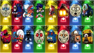 Tiles Hop Megamix! Lunar Moon Takes On All ! House Head 🆚 Sonic Exe 🆚 MacQueen Eater 🆚 Tayo &amp; More