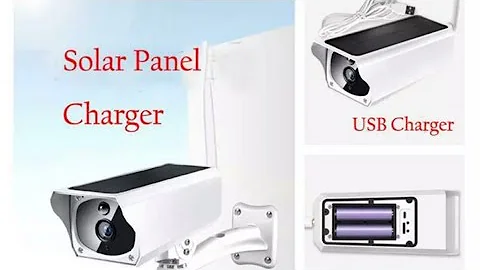 How to Install Solar/ Battery powered Wireless Camera, Self charging solar power WIFI CCTV camera