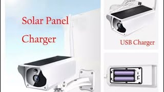 How to Install Solar/ Battery powered Wireless Camera, Self charging solar power WIFI CCTV camera